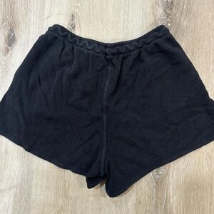 Brandy Melville Black Athletic Shorts with Elastic Waistband